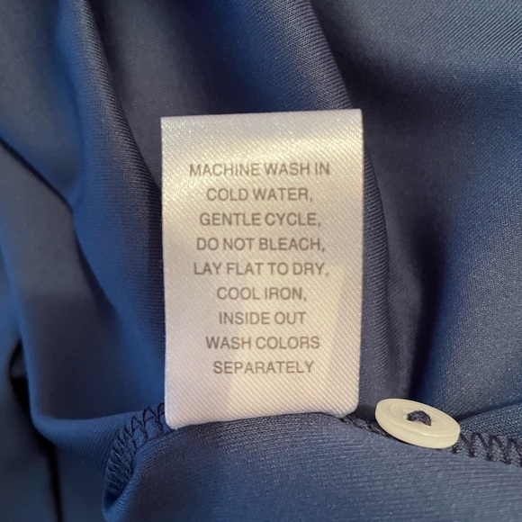 The Greenbrier’s Private Golf Course The Snead Fennec Men's Blue Polo Shirt (Lg) - Picture 12 of 12